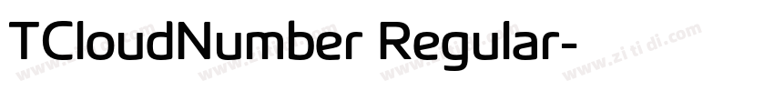 TCloudNumber Regular字体转换
